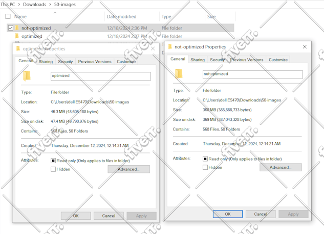 Image d'échantillon de travail