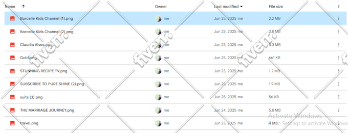 Image d'échantillon de travail