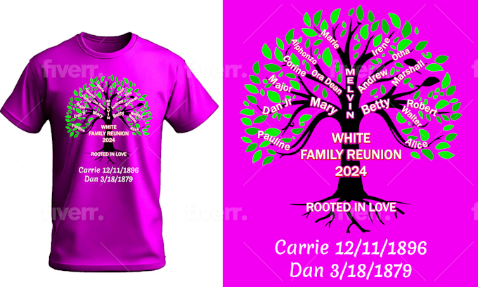 Design unique family reunion t shirts with a creative touch by Memeafsana Fiverr