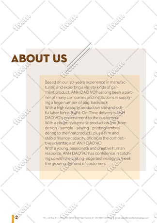 Immagine del campione di lavoro