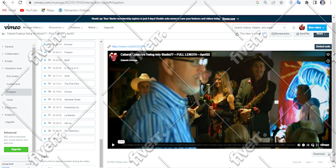 Immagine del campione di lavoro