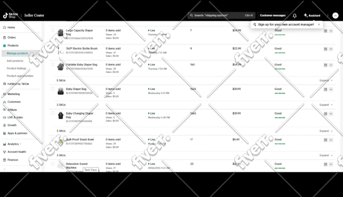 Immagine del campione di lavoro