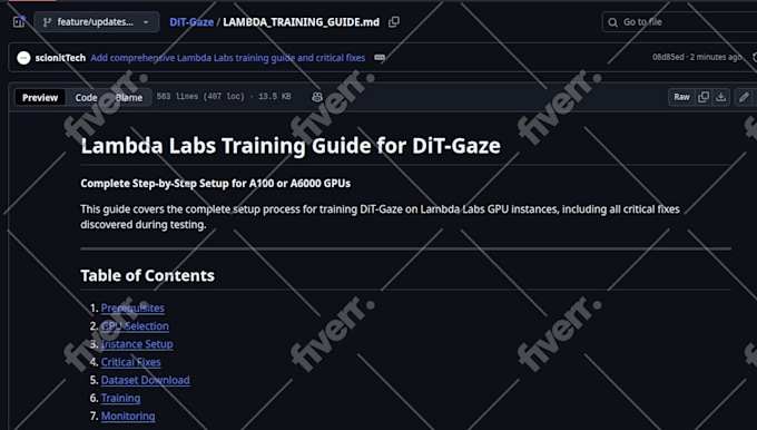 Image d'échantillon de travail