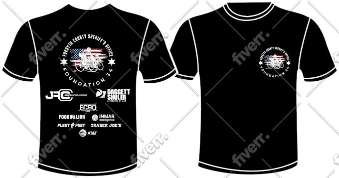 Hacer patrocinadores tipografía gráfica diseño de camiseta