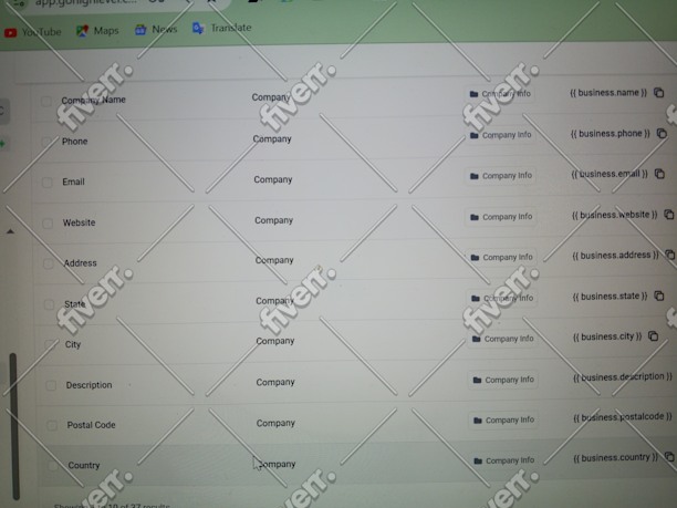 Immagine del campione di lavoro