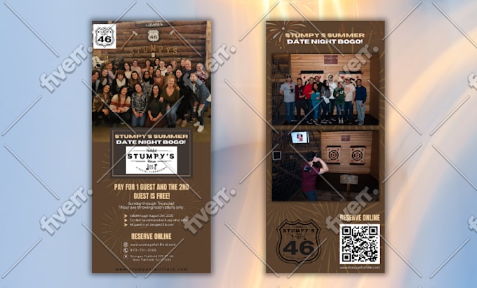 Design professional and eye catching rack card for business or events ...