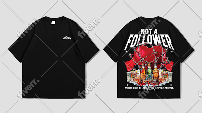 Crear gráficos de diseño de camisetas de streetwear urbano premium