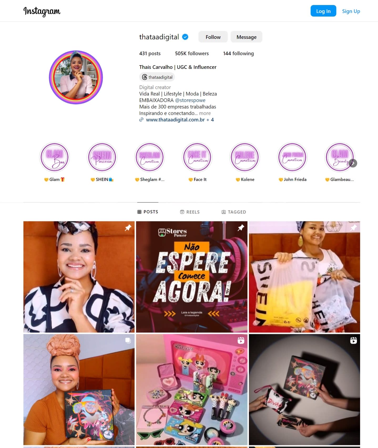 Thataadigital's Instagram portfolio