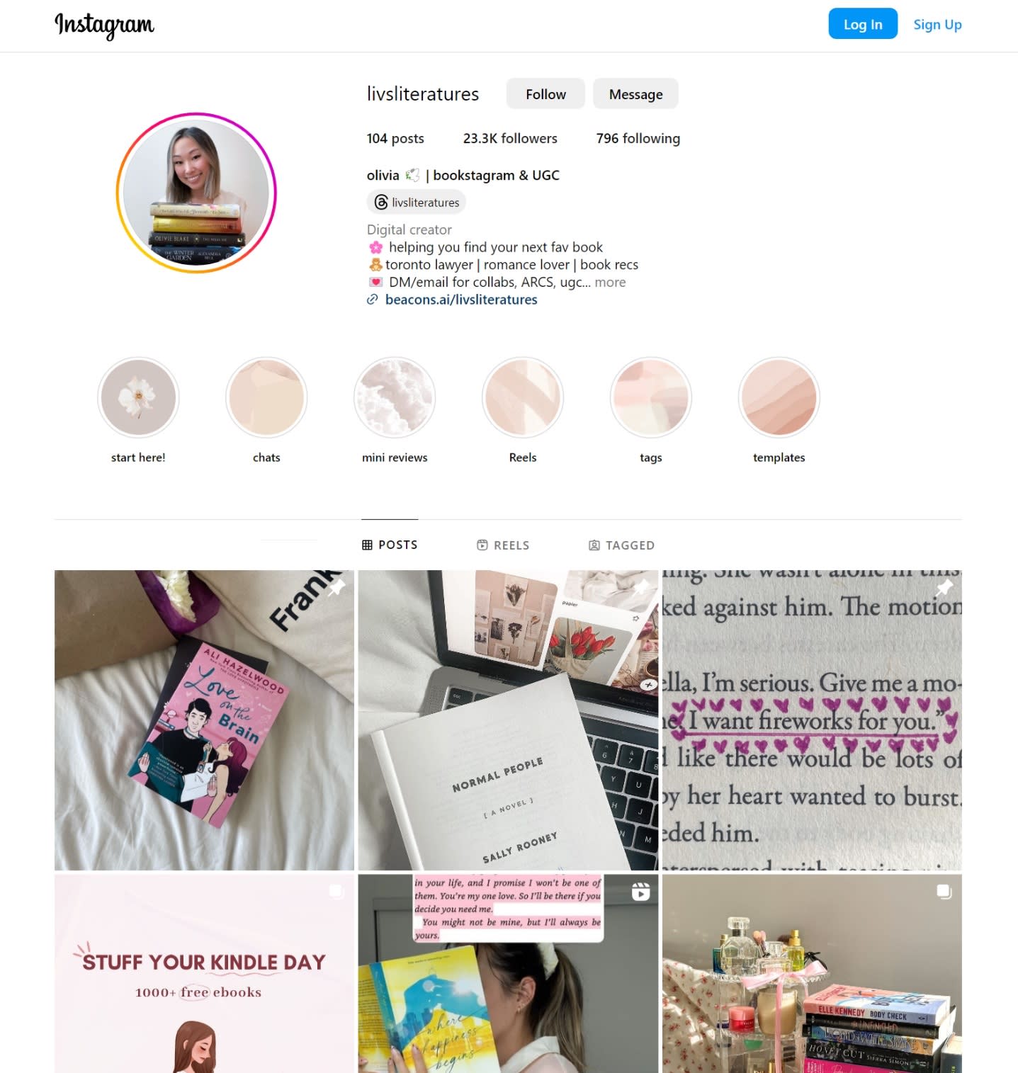 livsliteratures’ Instagram portfolio
