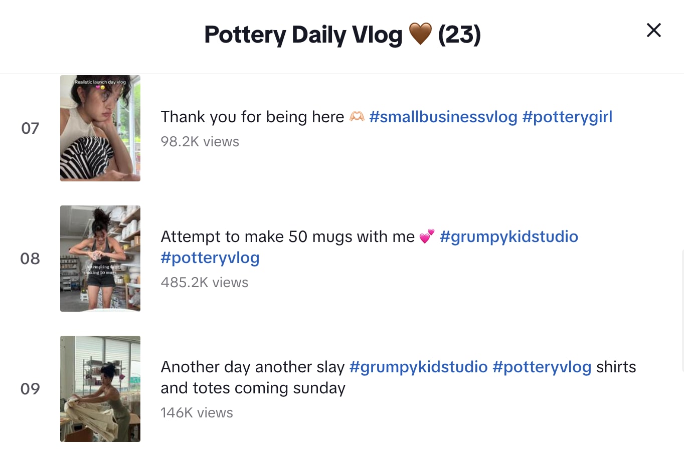 Garbo Zhu creates vlogging content