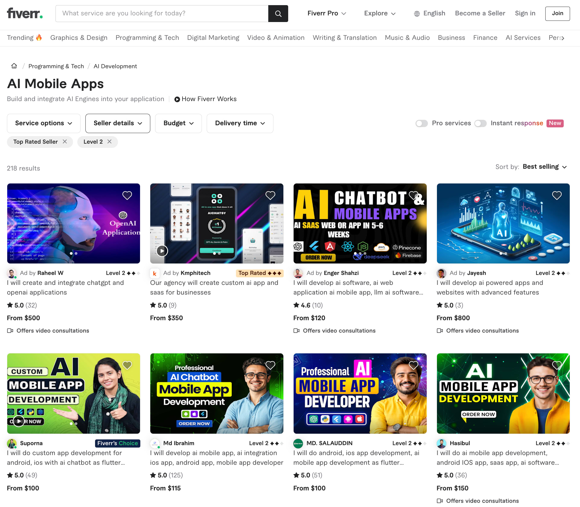Fiverr´s Gig system