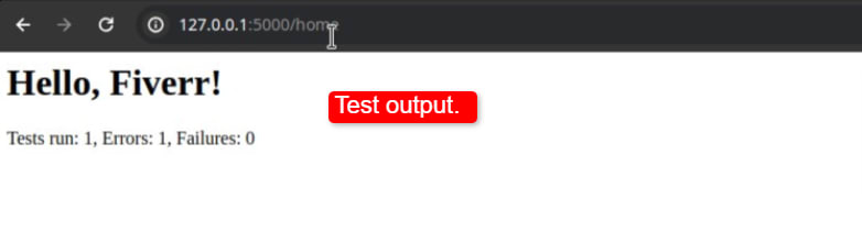 You can output the result of unit tests to the browser by explicitly coding an HTML output.