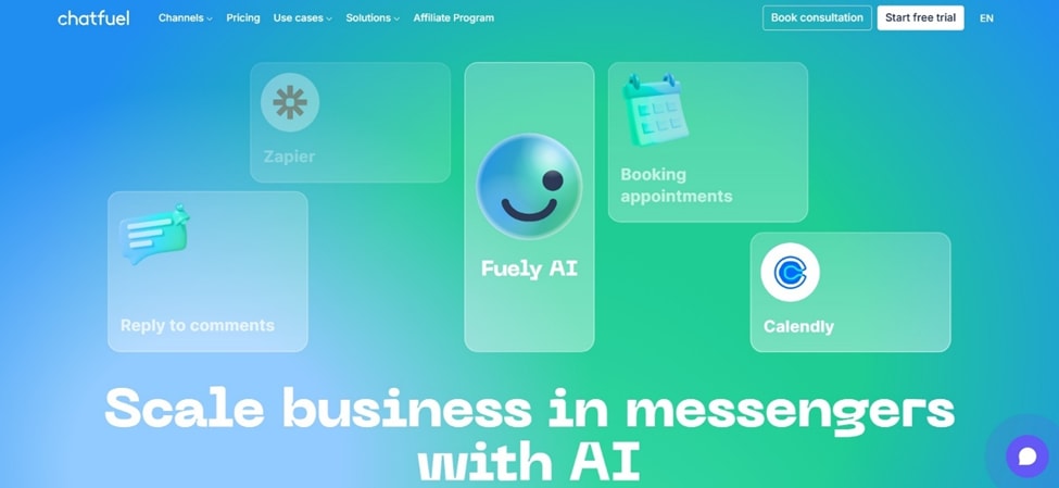 Chatfuel homepage