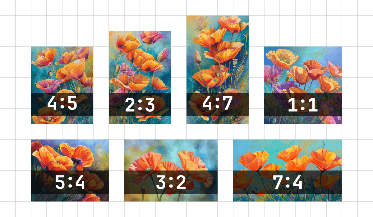 Screenshot of aspect ratios