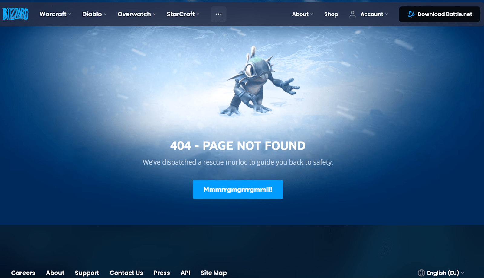 Blizzard 404 error