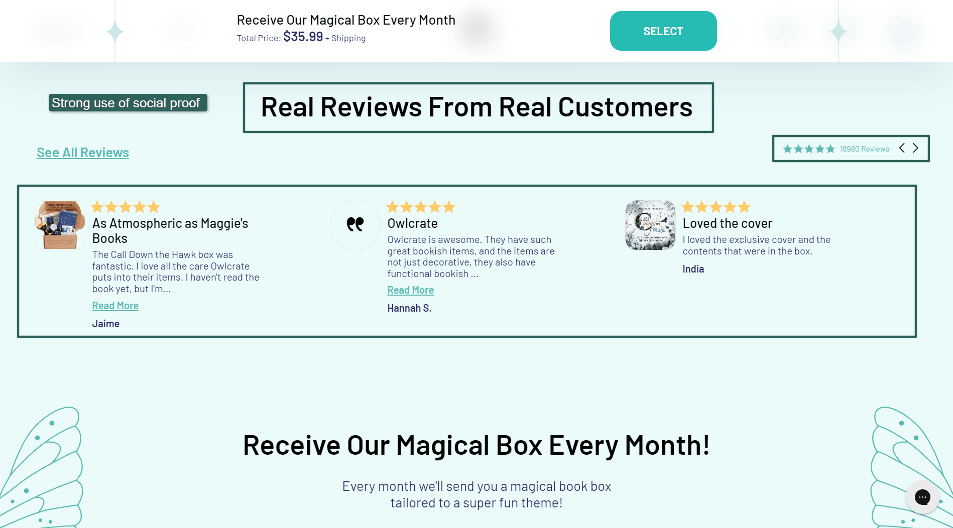 Over 18,000 reviews