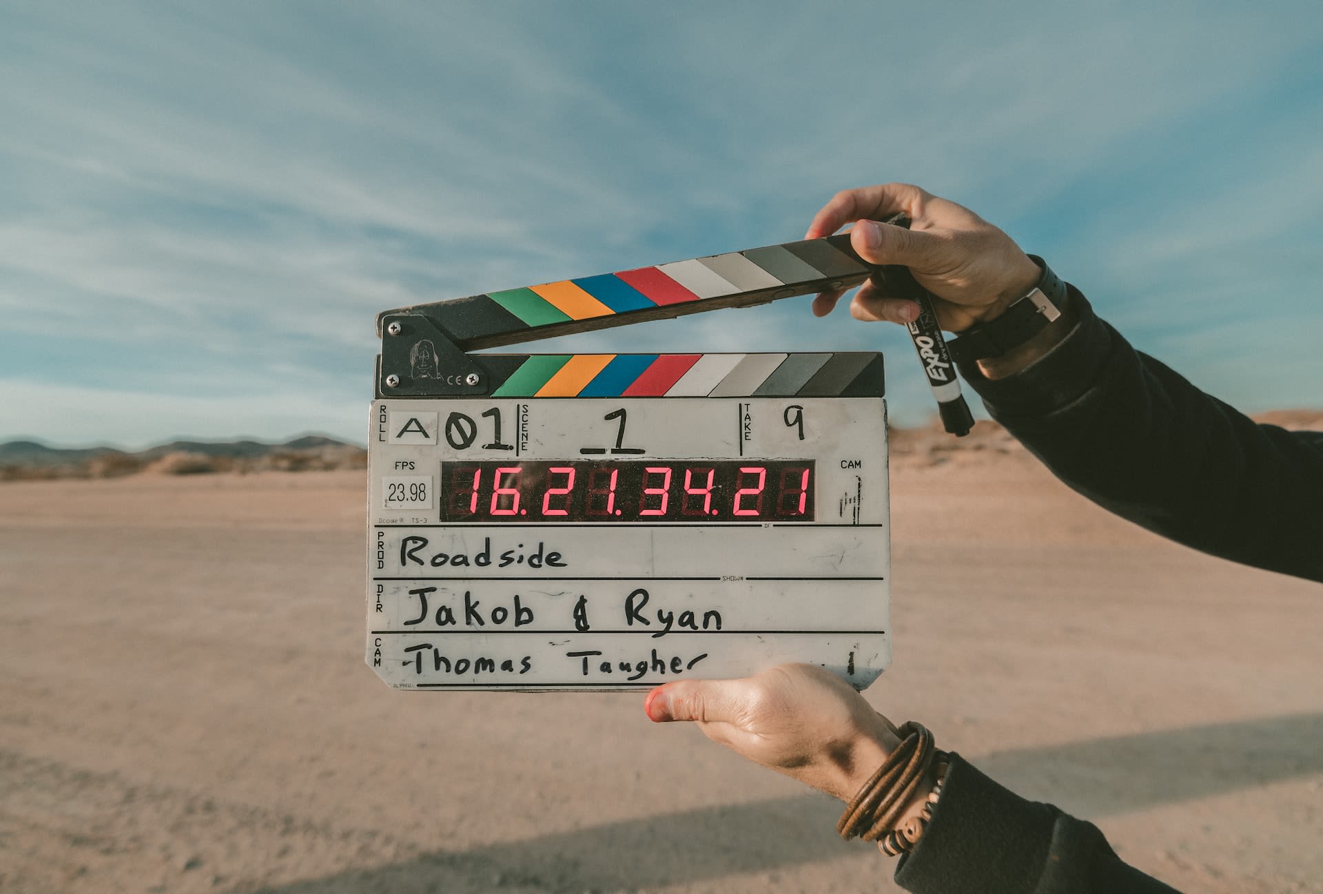 Clapboard backdropped by desert (courtesy of Unsplash).