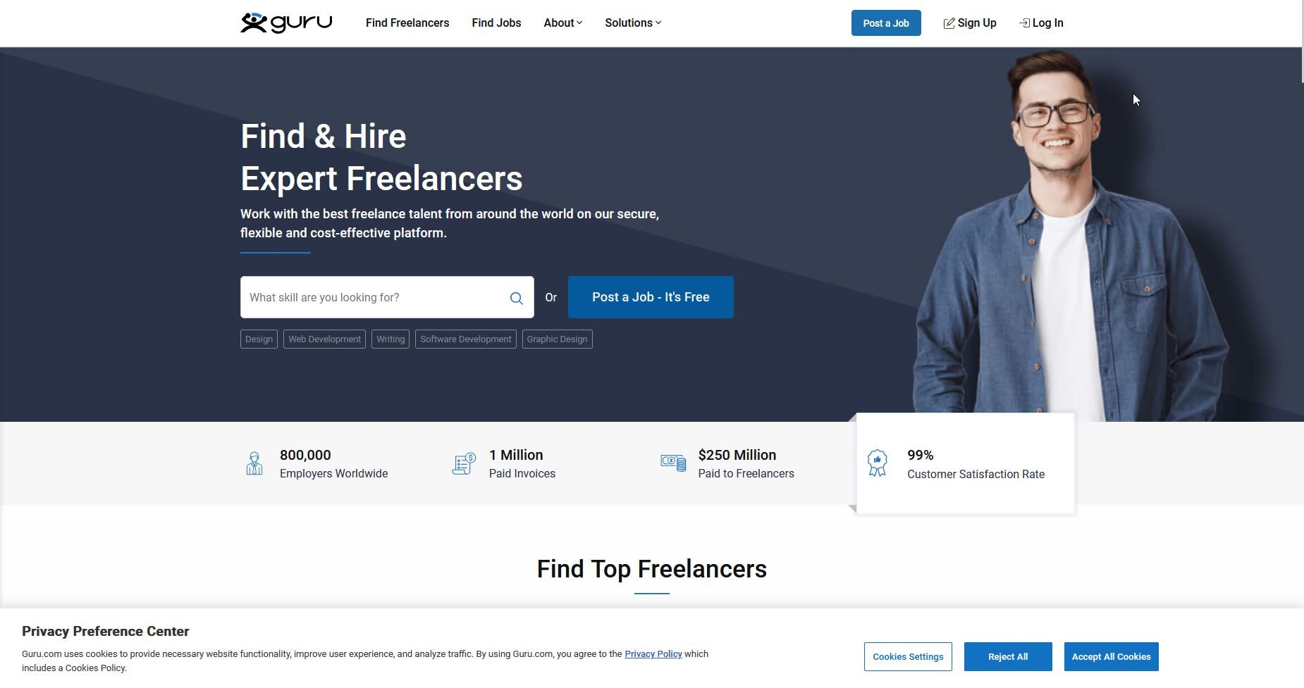 Guru Landing Page