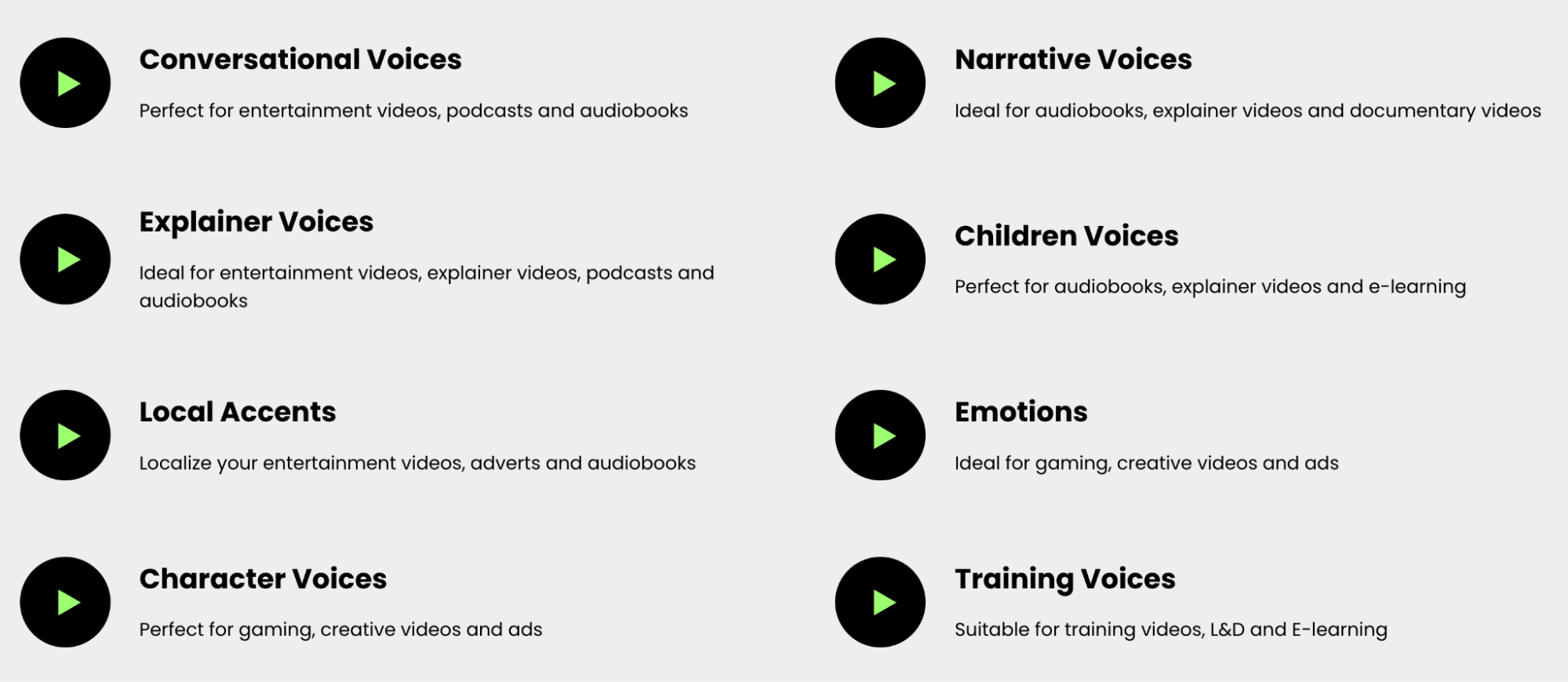 PlayHT voice styles