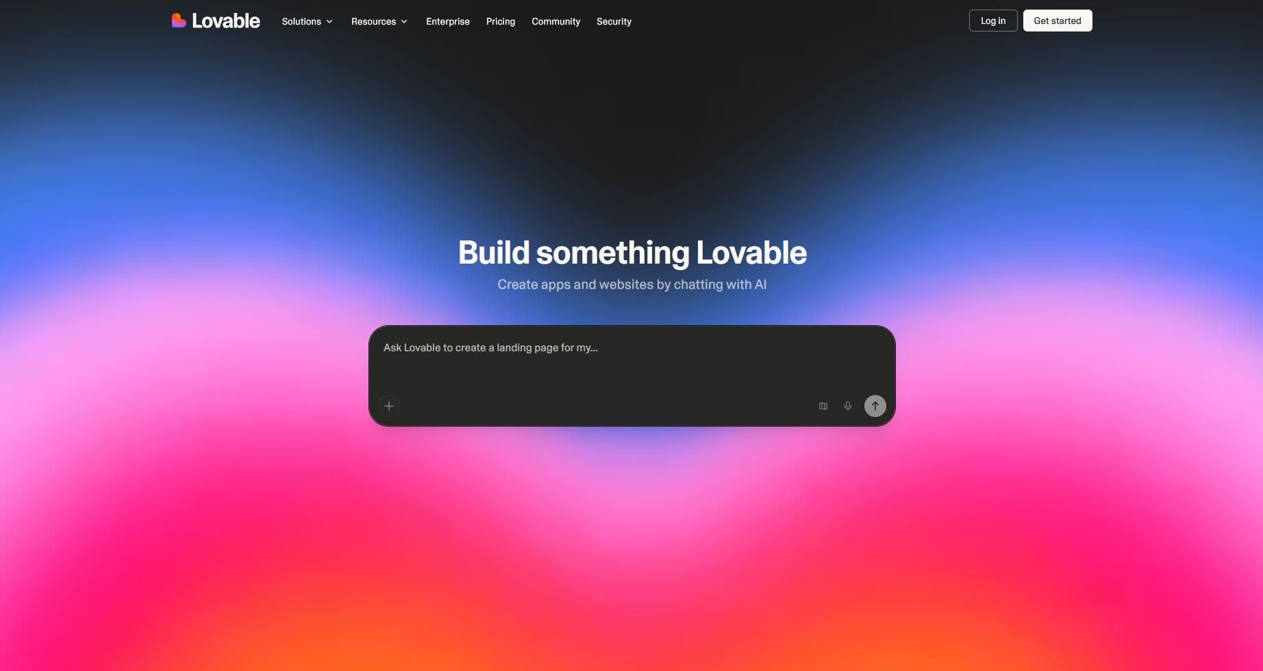 Lovable front page