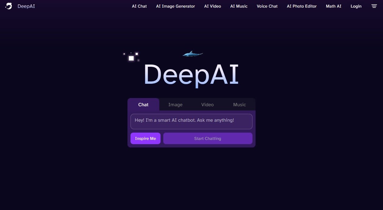 DeepAI interface