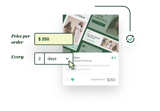 Subscriptions / Sellers Landing Page / Step 2 / Image