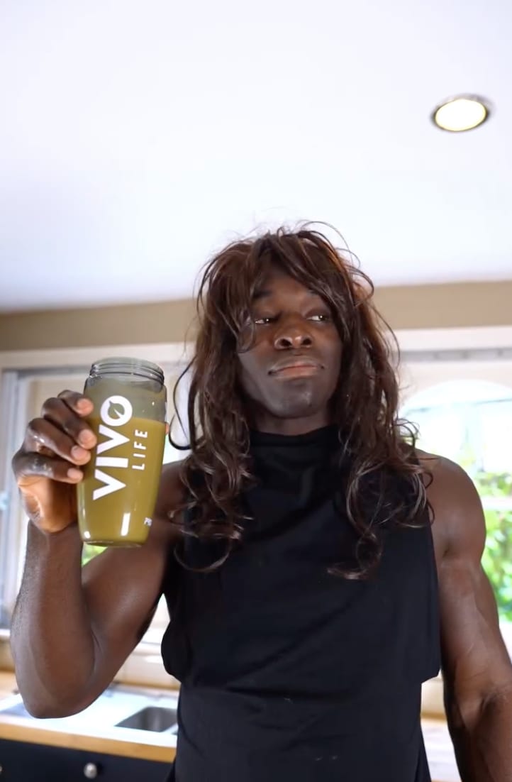 Paul Olima’s reaction to a Vivo Life protein shake