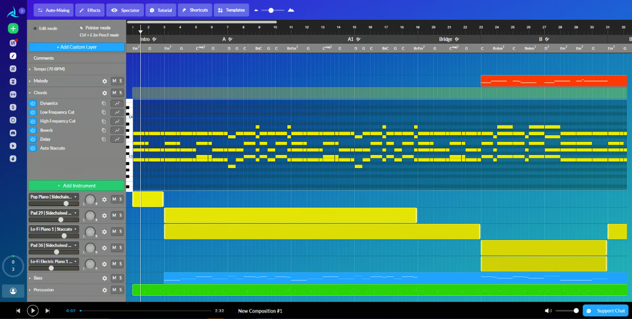 AIVA interface