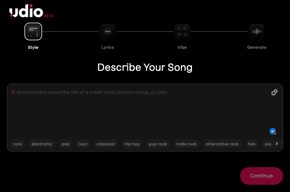 Udio platform