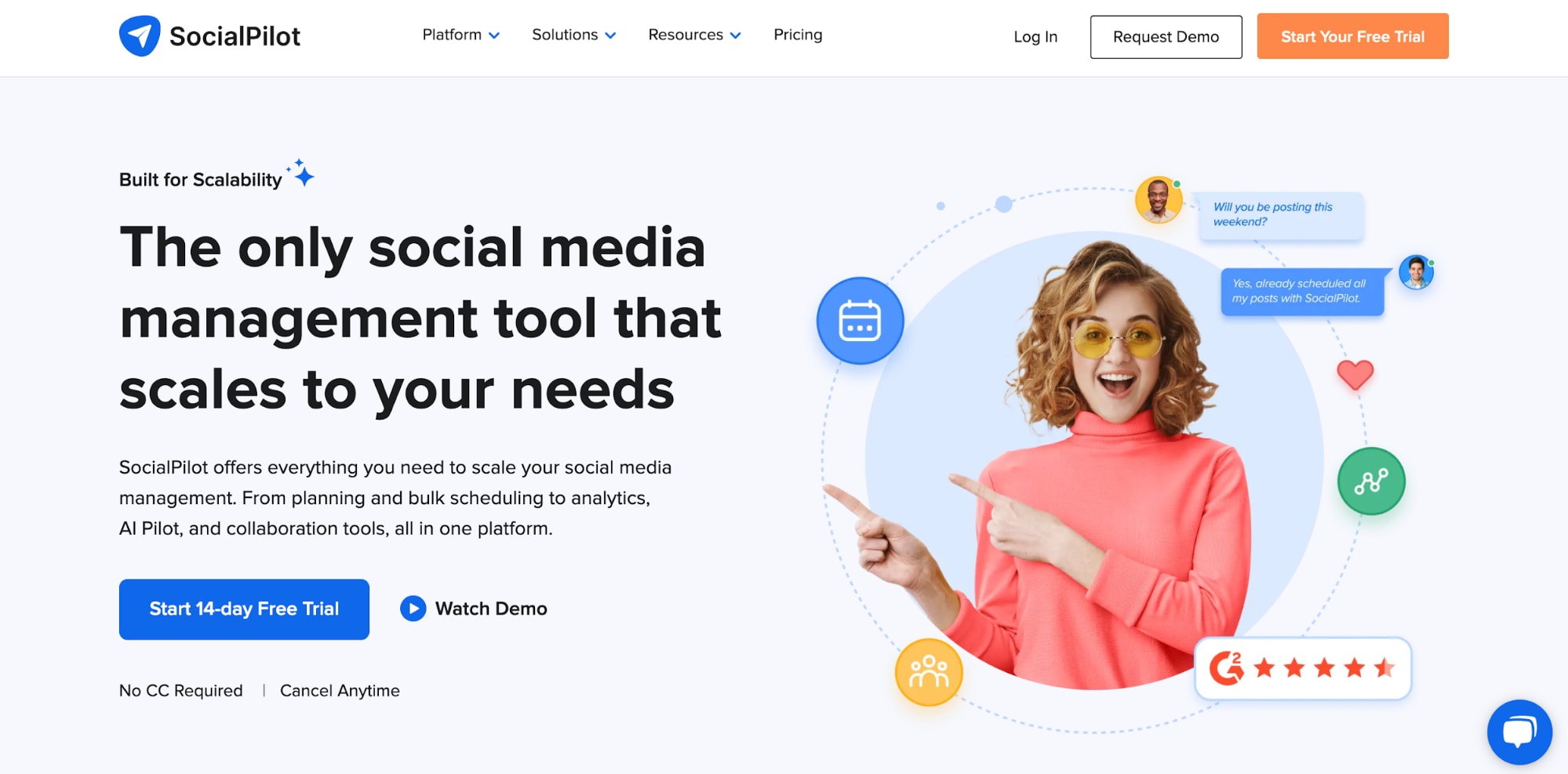 SocialPilot’s website