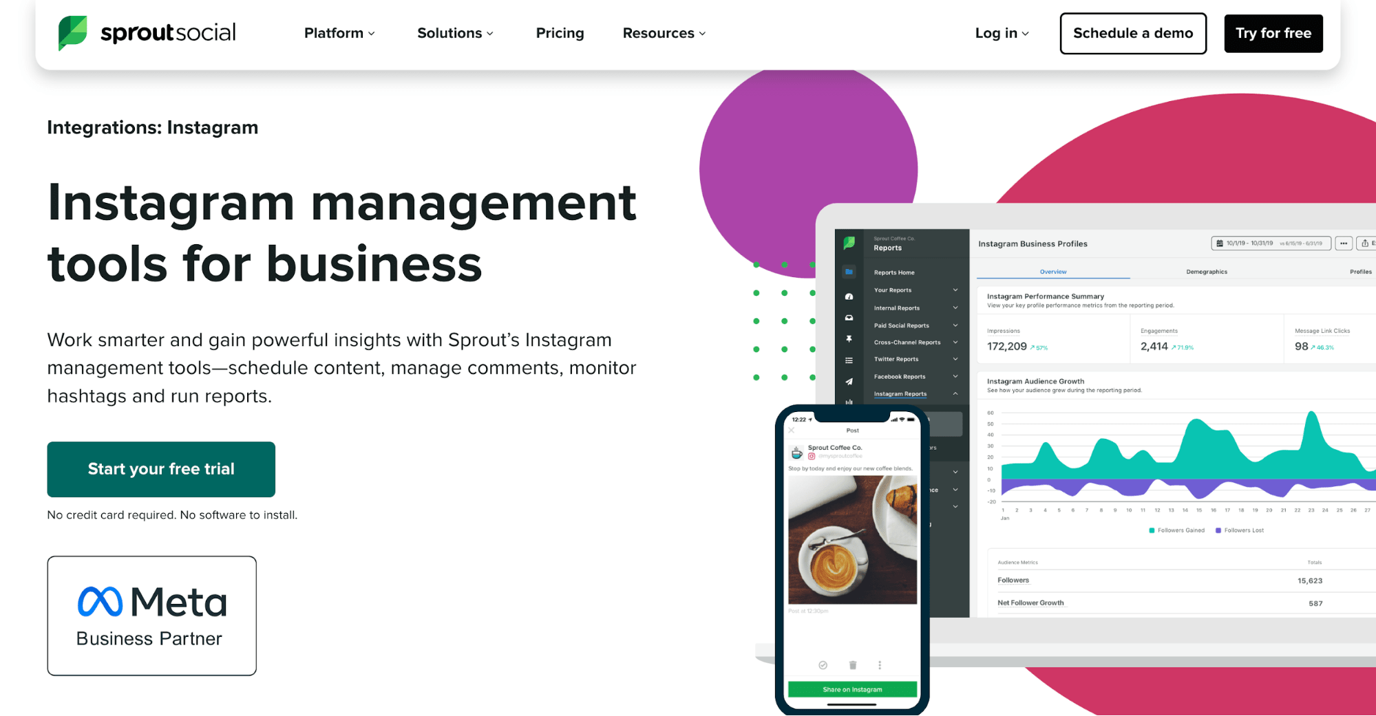 Sprout Social’s website