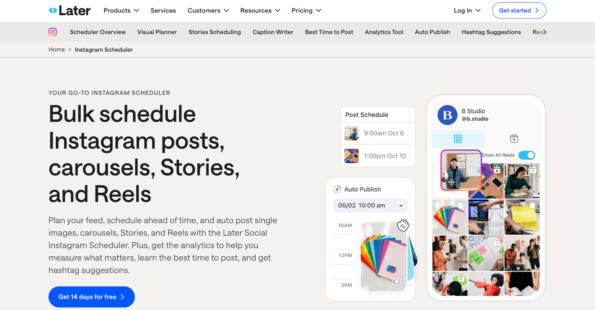 Later’s website