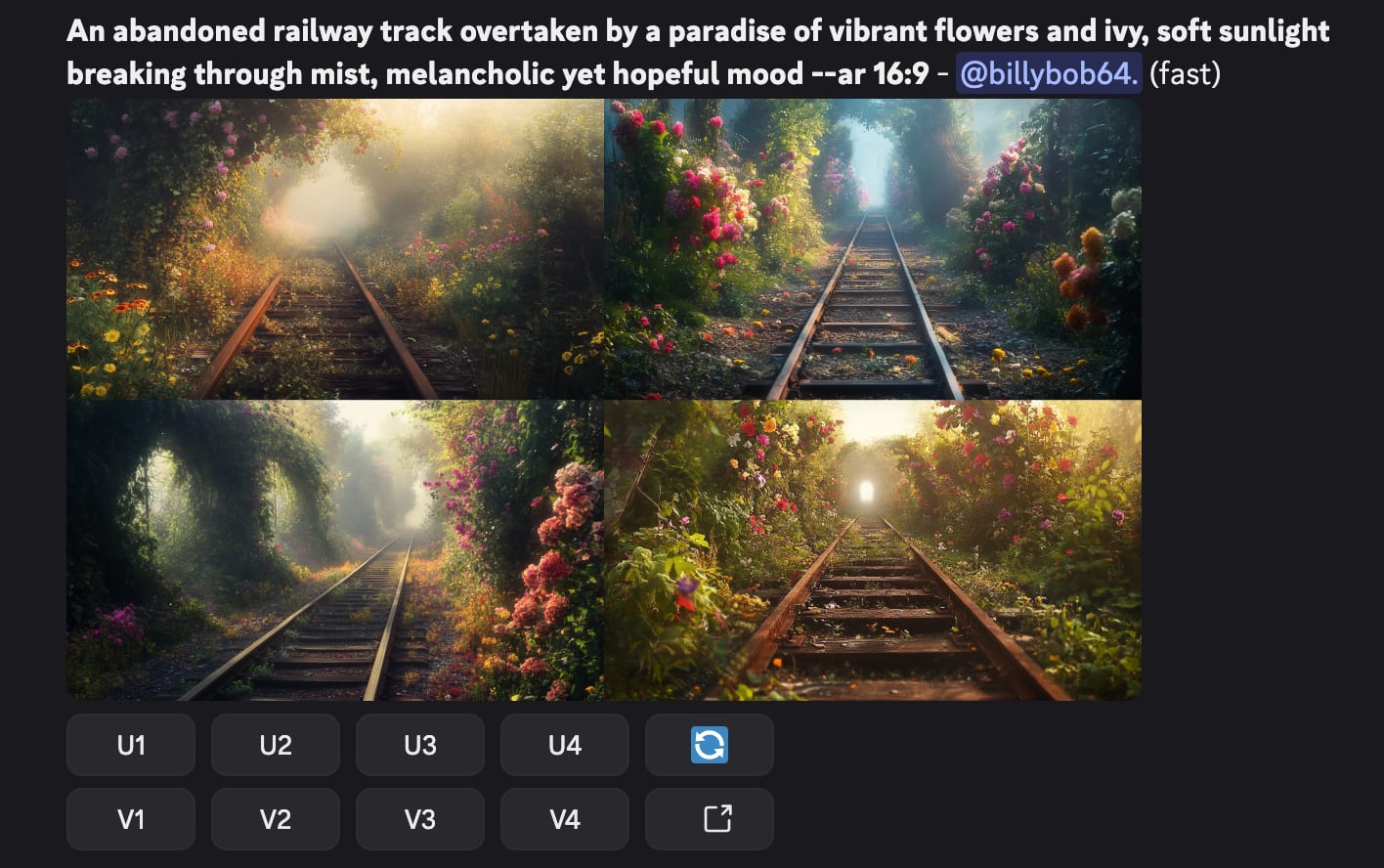 Image generated in the Midjourney Discord server