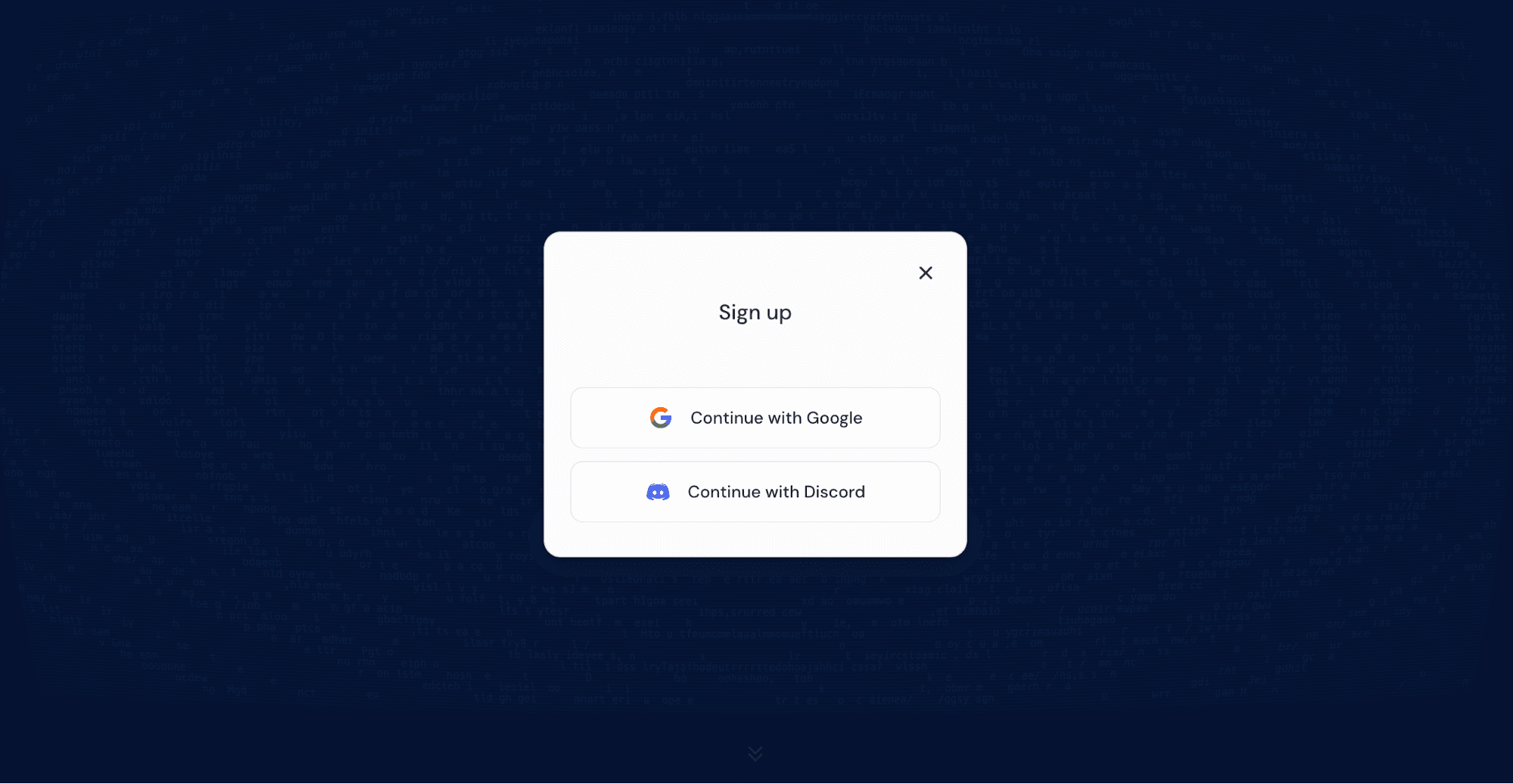 Midjourney signup page
