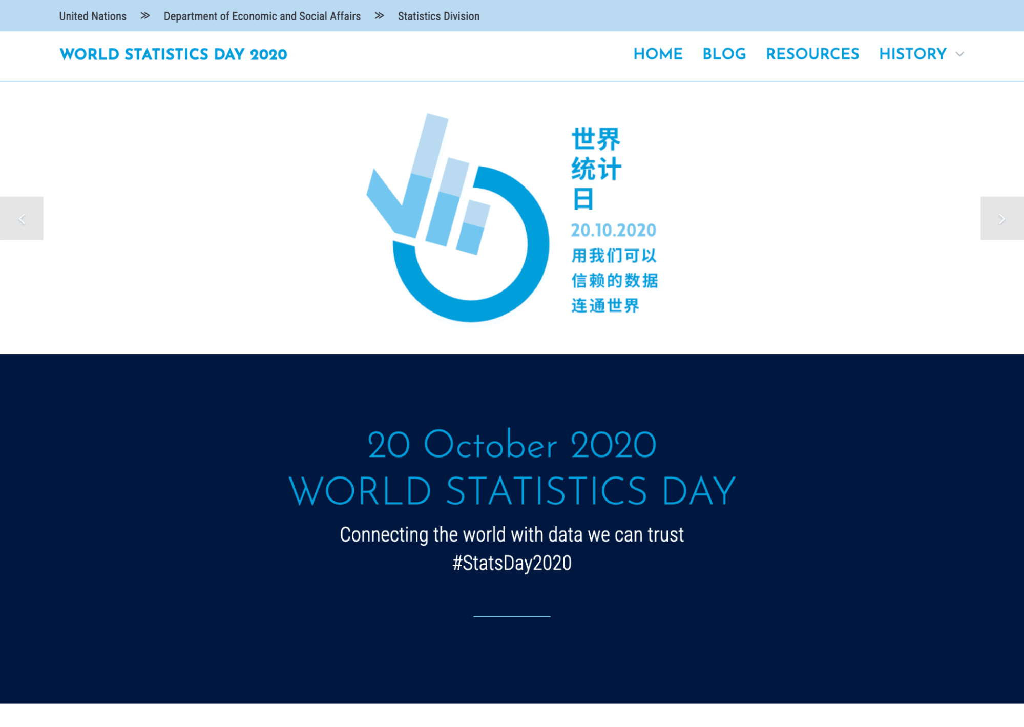 UN World Statistics website