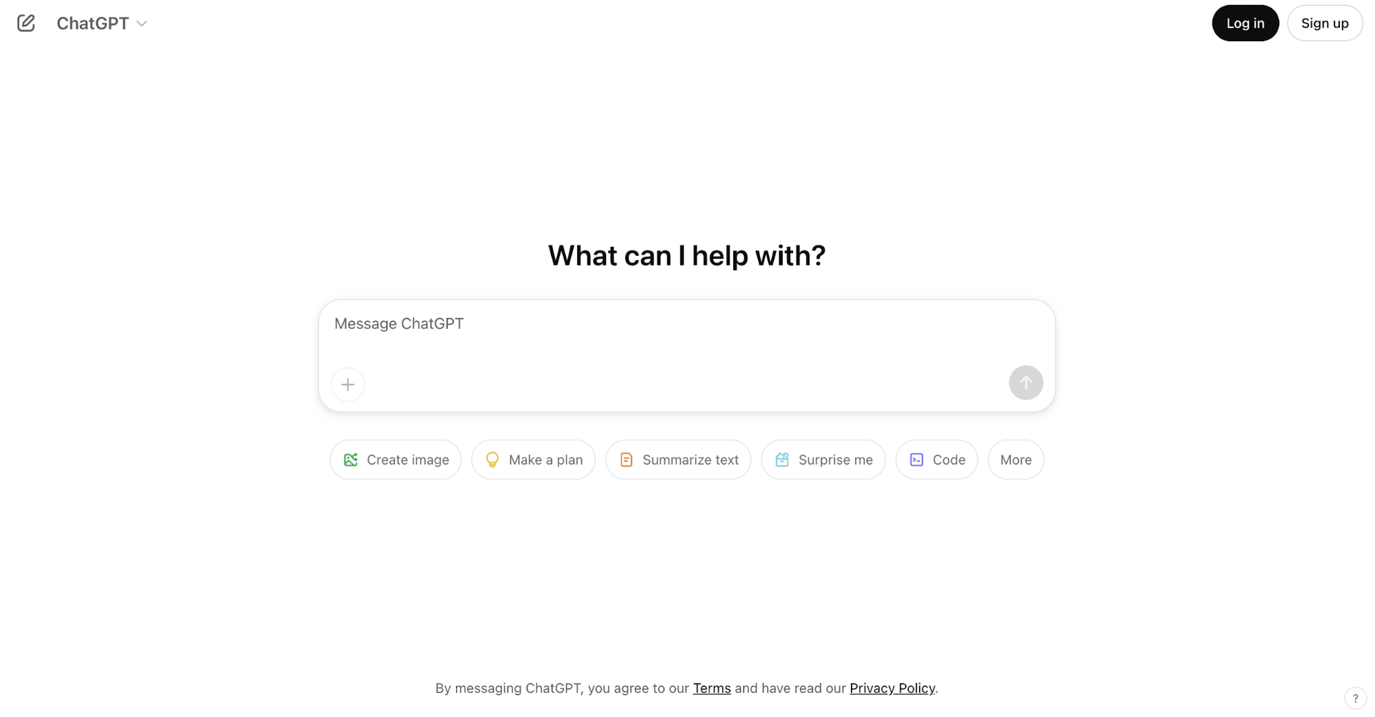 ChatGPT’s website.