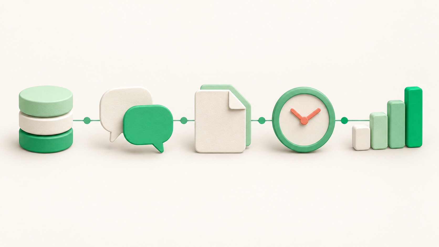 Five-step process line for building a customer care team: data, channels, documentation, coverage, and measurement