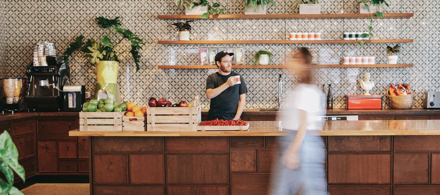 People in kitchen