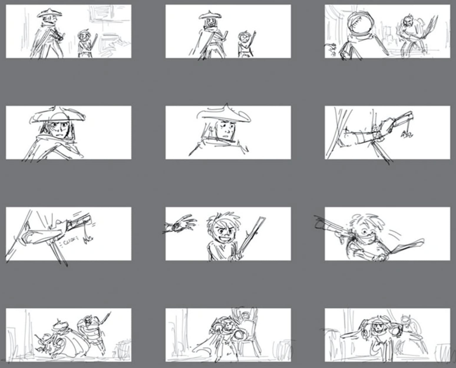 Disney storyboard example
