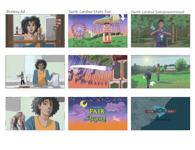 Storyboard example by Steph Skiles