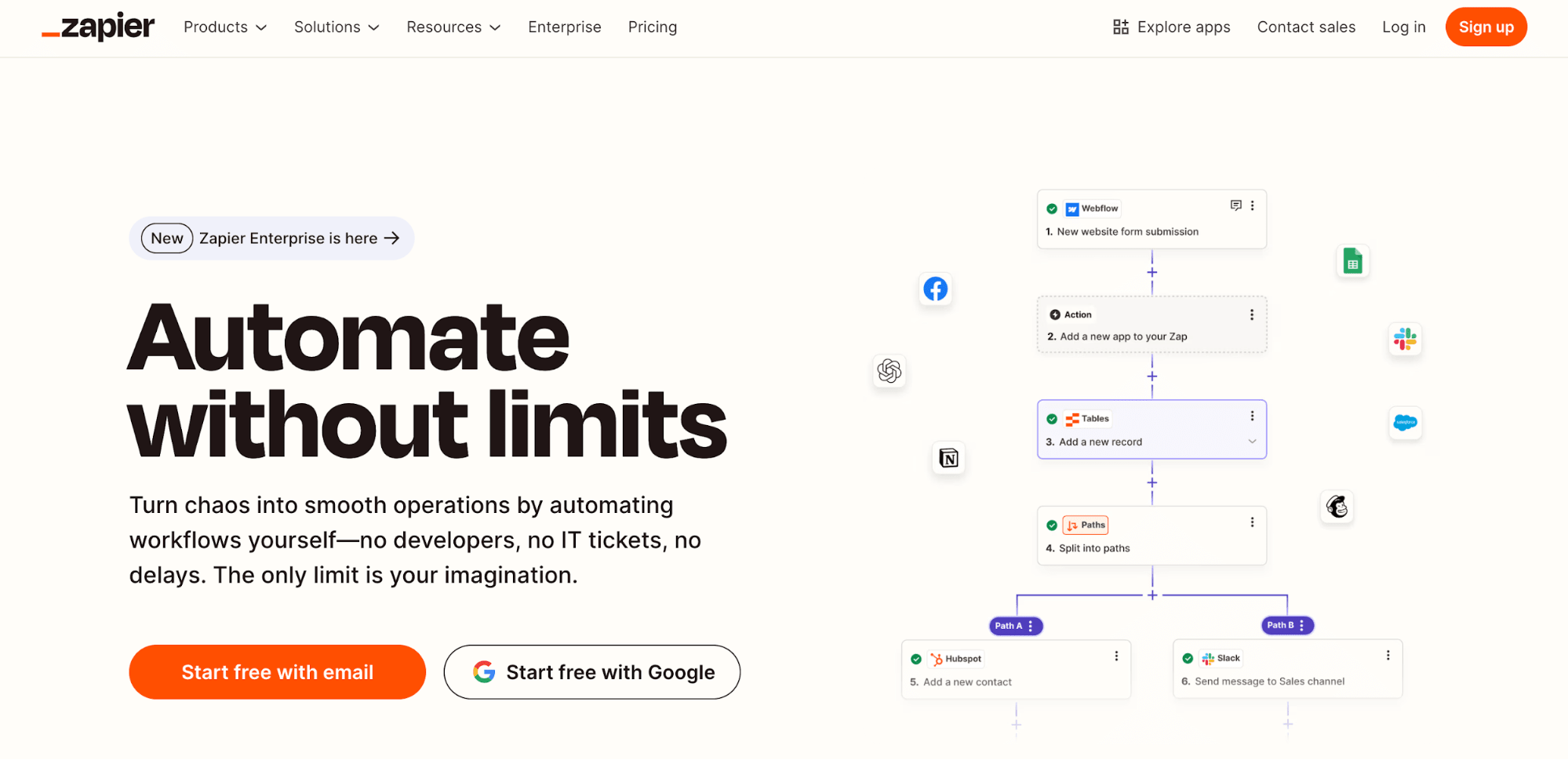 Zapier’s website