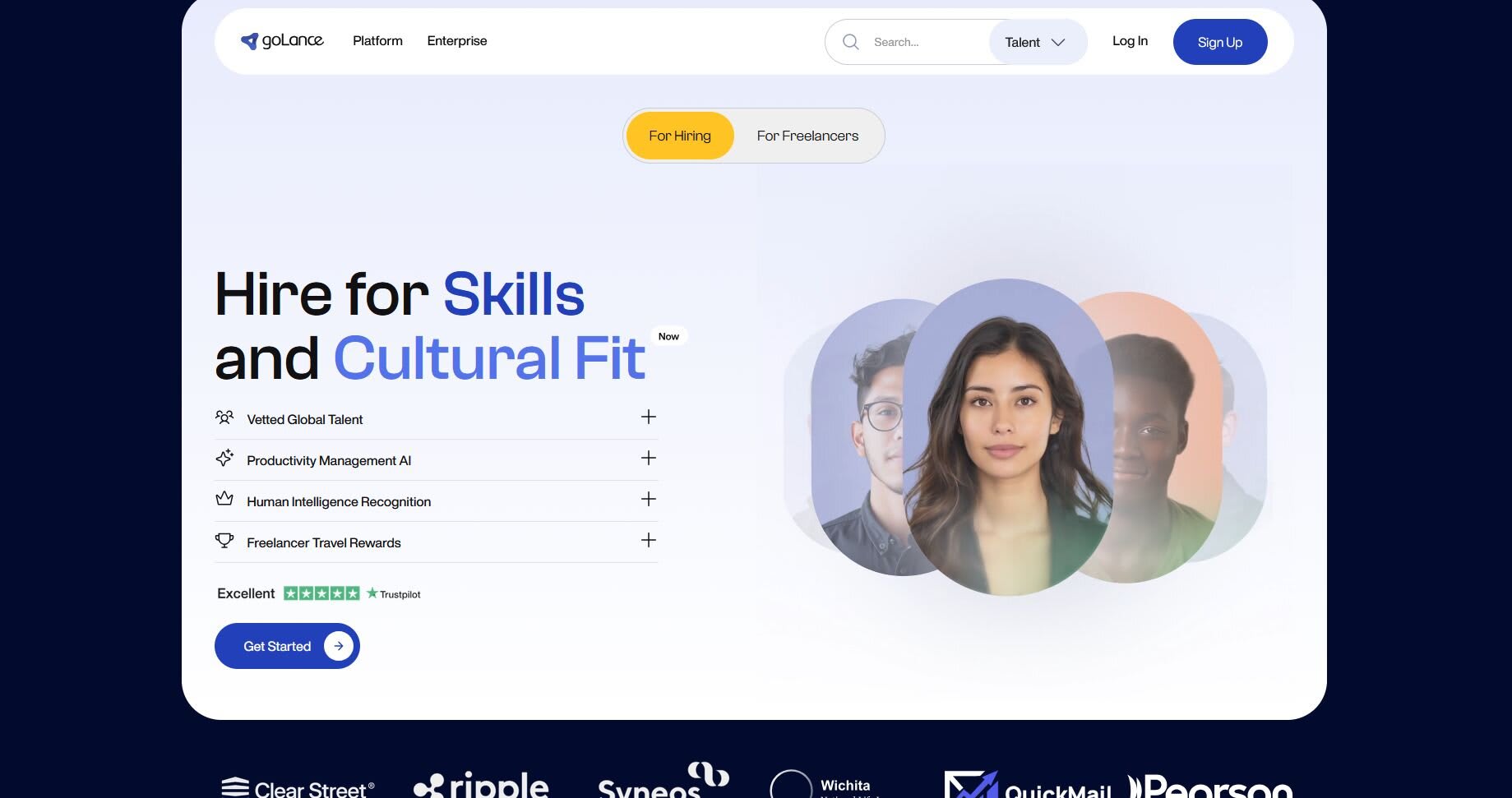 GoLance Landing Page