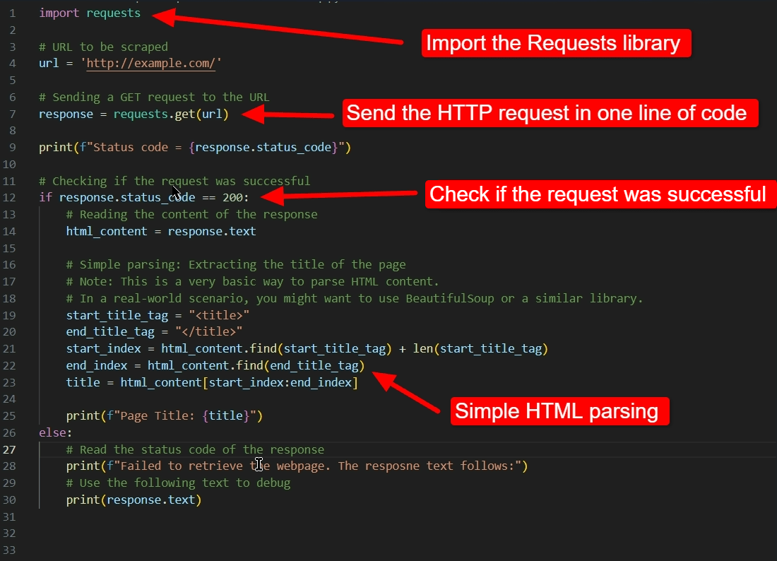 Sample code demonstrating the HTTP Requests library. 
