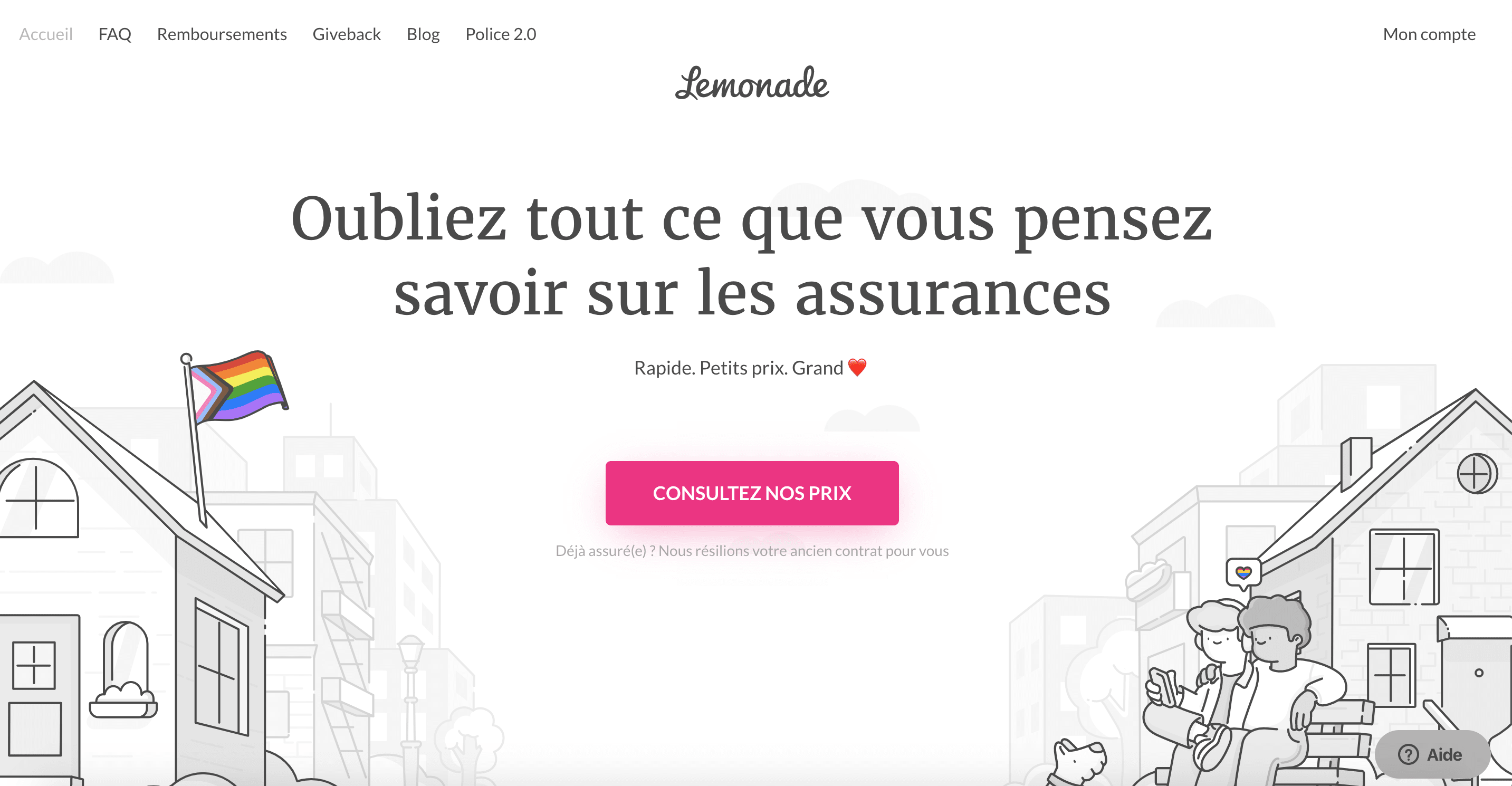Exemple landing page - Lemonade