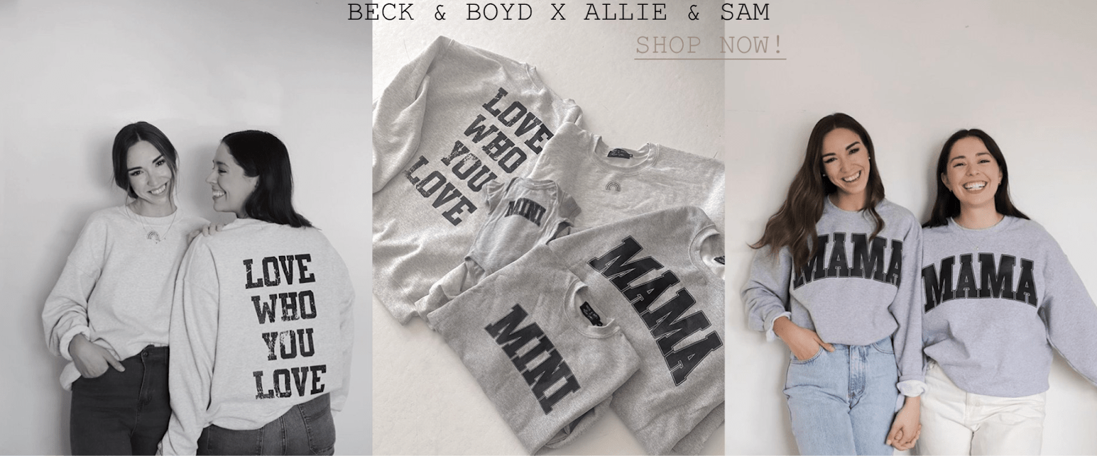Merchandise by TikTok creator Allie Beckworth