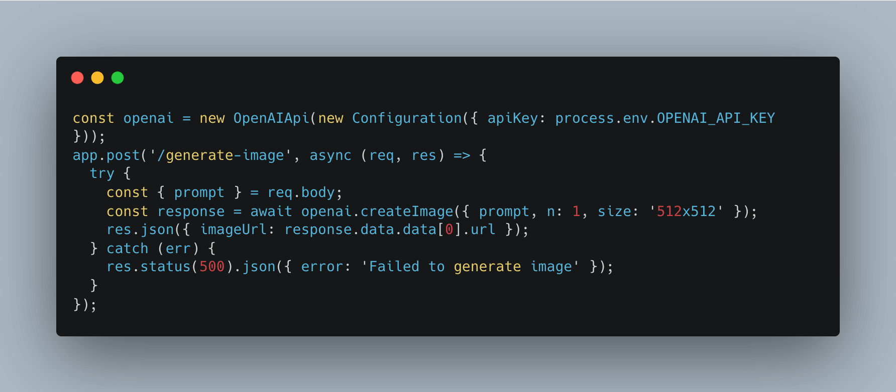 Server Side Code For Image Generation