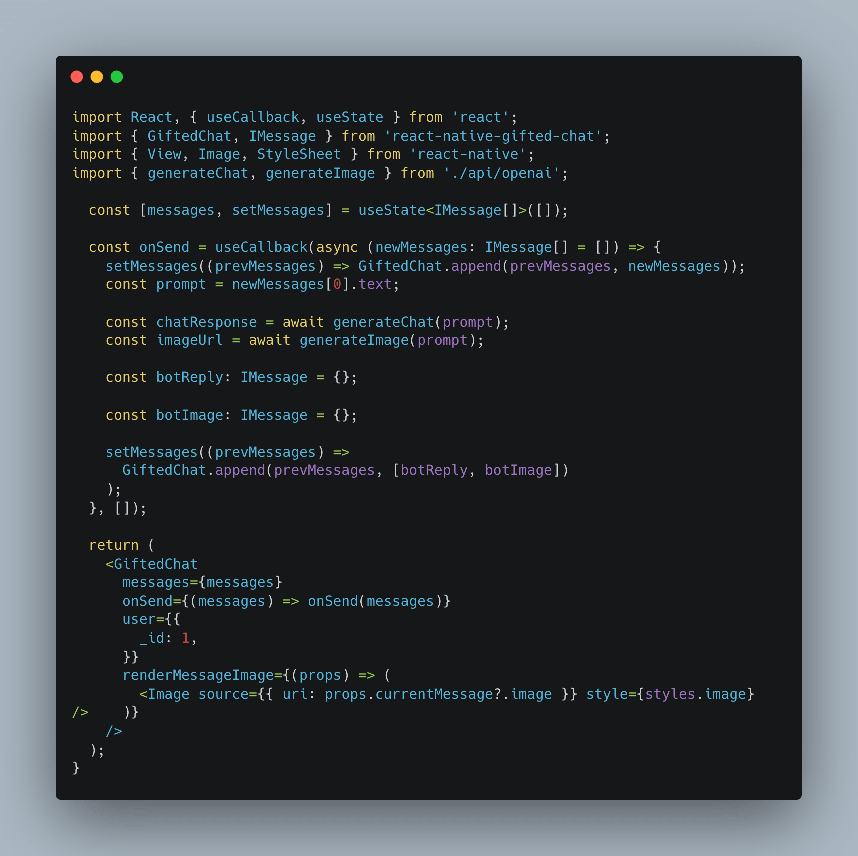 Mobile App Code For Image Generation