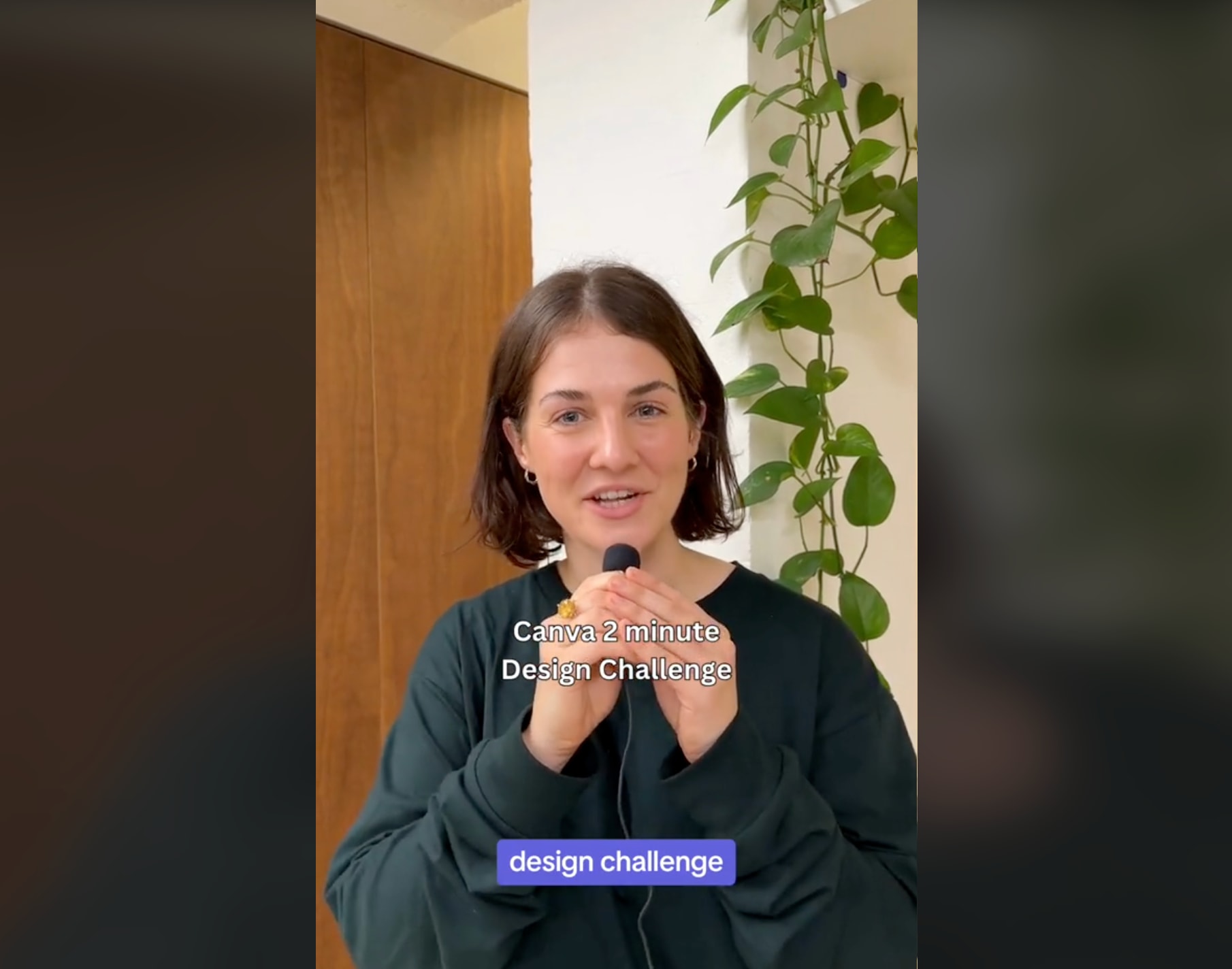 Canva graphic design challenge on TikTok
