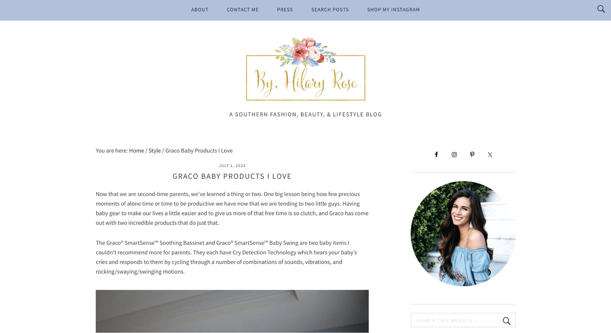 Graco Baby Products I Love' by Hilary Rose