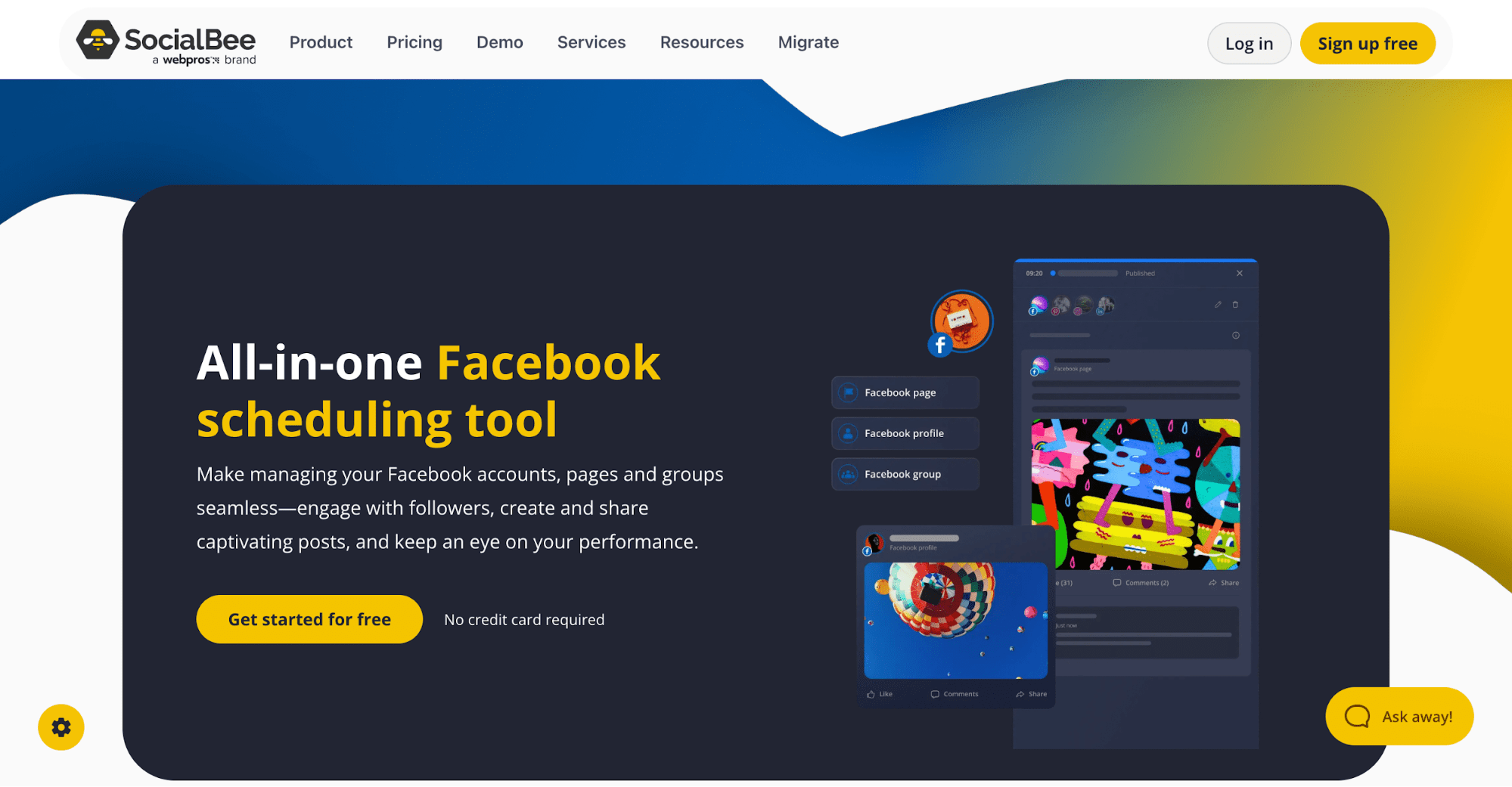 SocialBee’s website